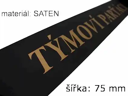 Tisk smuteční stuhy 75 mm.